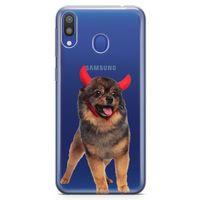 Samsung Galaxy M20 Kılıf Pom Köpek Arka Kapak Koruma Desenli Full Koruyucu