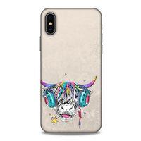 Animax DJ İnek Apple Iphone X Kılıf Desenli Silikon