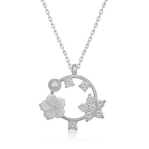 Lucky Life 925 Ayar Gumuss  Manolya Çiçeği Yıldız Lucky Life Lucky Life Kadın Kolye