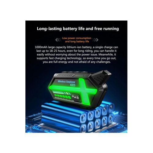 Bt26 Motosiklet Kask Kulaklık Bluetooth Rgb Işıklı 2 Eşleşme Özellikli 1000 Mah Intercom