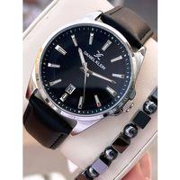 Daniel Klein Erkek Kol Saati 30 Metre Suya Dayanıklı Deri Kayış Kordon + Bileklik Hediyeli VS.BLKT.0681