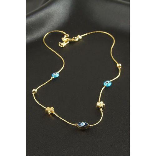 Nazar Mineli Zincir Şans Kolye