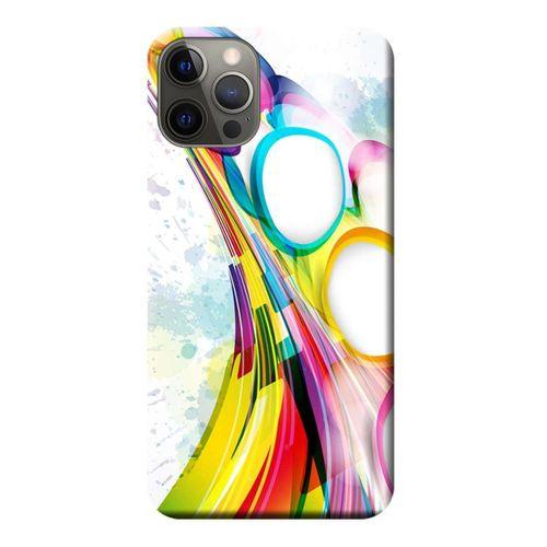 iPhone 12 Pro Kılıf Renk Akışı Baskılı Esnek TPU Silikon