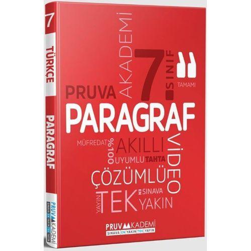 7. Sınıf Paragraf Soru Bankası Pruva Akademi