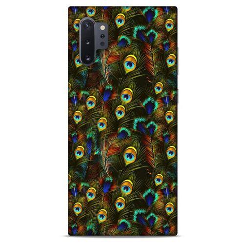 Samsung Galaxy Note 10 Plus Kılıf Desenli Özel Seri Tüyler (11) Tam Koruma