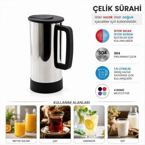 Paslanmaz Çelik Sürahi - Sıcak & Soğuk