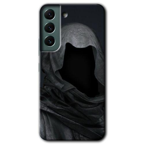 MRCİLETİSİM Samsung Galaxy S22 Plus Kılıf HD Desen Baskılı Arka Kapak + Temperli Cam - Death