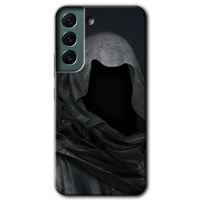 MRCİLETİSİM Samsung Galaxy S22 Plus Kılıf HD Desen Baskılı Arka Kapak + Temperli Cam - Death