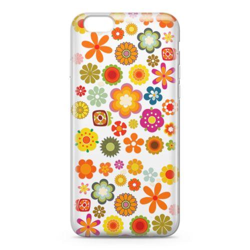 Apple iPhone 6 6s Kılıf Papatya Bahçesi Arka Kapak Koruma Desenli Full Koruyucu
