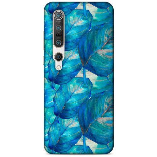 Xiaomi Mi 10 Pro Uyumlu Kılıf Mavi Delisi (47) Crystal Flex Kılıf Yaprak