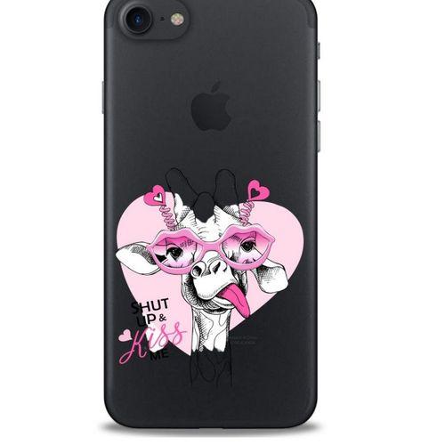 Zoologix (14) Apple Iphone 8 Şeffaf Kılıf Silikon Desenli