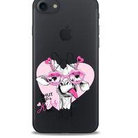 Zoologix (14) Apple Iphone 8 Şeffaf Kılıf Silikon Desenli