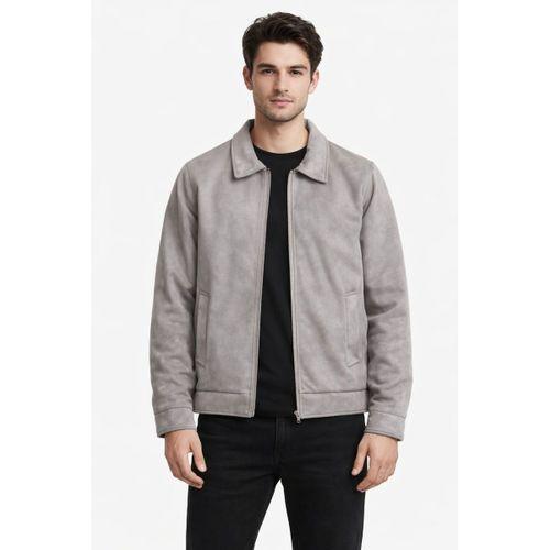 Erkek Siyah Regular Fit Mevsimlik Süet Spor Mont BGL-ST05013