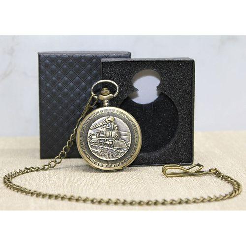 Özel Kutulu Tren Temalı Köstekli Saat