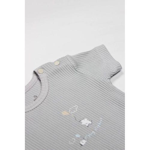 Bistyle Flying Elephant Yarım Kol 2'li Body 17116 Ekru Gri