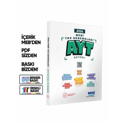 2026 MEBİ YKS-AYT SAYISAL 15li Deneme Kitabı Video Çözümlü Renkli BASKI ÜCRETİ