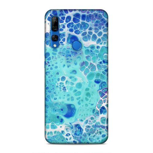 Huawei Y9 Prime 2019 Kılıf Mermer Su Arka Kapak Silikon Koruma Full Koruyucu