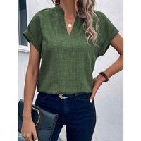 Kadın Kısa Kollu Hakim Yaka Sofya Bluz