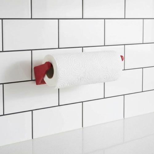 Kırmızı Peçete Askısı Mutfak Duvar Tipi Peçetelik Organizer