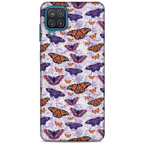 Lopard Samsung Galaxy A12 Uyumlu Kılıf Kelebek Etkisi (45) Back Cover