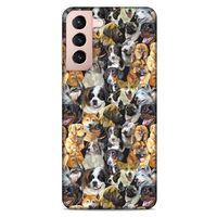 Lopard Samsung Galaxy S21 Uyumlu Kılıf Köpek Kıyafetleri (10) Full Koruma Kılıfı