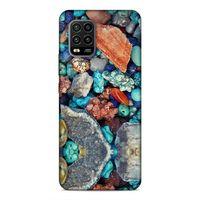 Xiaomi Mi 10 Lite Kılıf Pebbles Taşlı Arka Kapak Silikon Koruma Full Koruyucu