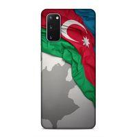 Samsung Galaxy S20 Uyumlu Kılıf Azarbaijan (9) Kılıf Kumaş Bayrak