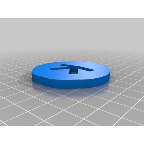 Kaspa Kripto Para Madeni Para Boş 3D Baskı (Bu ürün Sadece Plastik parçadır - Almadan Önce Soru Sorabilirsiniz)