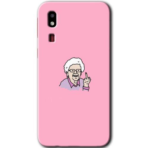 Potkal Hediye Fabrikası Samsung Galaxy A2 Core Kılıf HD Desen Baskılı Arka Kapak - Bad Grandmother
