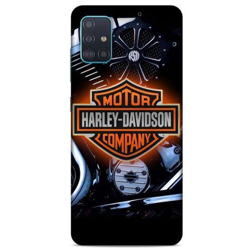 Samsung Galaxy A51 Uyumlu Kılıf Motorsiklet (13) Silikon Kap Harley Davidson