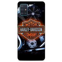 Samsung Galaxy A51 Uyumlu Kılıf Motorsiklet (13) Silikon Kap Harley Davidson