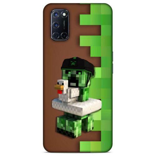 Lopard Oppo A52 Uyumlu Kılıf PiXel (35) Fit Design Kılıf Creeper