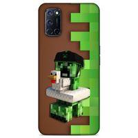 Lopard Oppo A52 Uyumlu Kılıf PiXel (35) Fit Design Kılıf Creeper