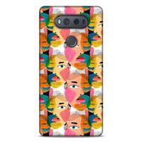 Lopard LG K61 Uyumlu Kılıf Sürreal Yüzler ♀ (6) Silikon Kılıf Desenli