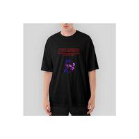 Stranger Things Dream Oversize Siyah Tişört