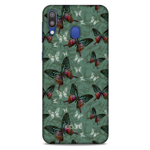 Samsung Galaxy M20 Kılıf Kelebek Etkisi (32) Soft Silikon Kılıf Turunu Sarı
