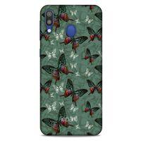 Samsung Galaxy M20 Kılıf Kelebek Etkisi (32) Soft Silikon Kılıf Turunu Sarı