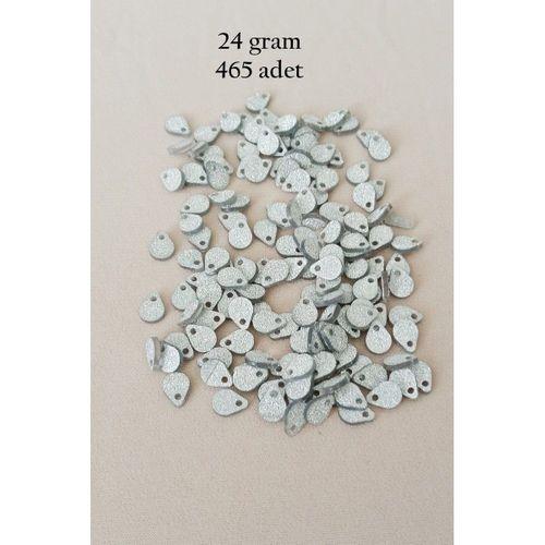 Oya Abiye Bileklik Kolye Pleksi Metalik Plastik Pul Gümüş Renk 24 gram 465 adet - BNC569