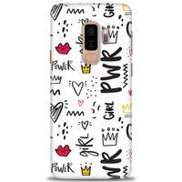 Samsung Galaxy S9 Plus Kılıf HD Baskılı Kılıf - Power Girl + Tam Ekran Koruyucu