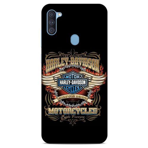 Samsung Galaxy A11 Uyumlu Kılıf Motorsiklet (6) Silikon Kılıf Harley Davidson