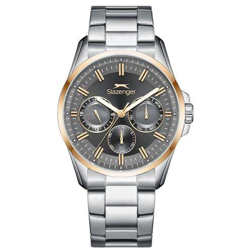 Slazenger SL.09.2478.2.04 Quartz Çelik Gri Siyah Kadran 44 mm Erkek Kol Saati