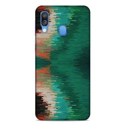 Lopard Samsung Galaxy A40 Uyumlu Kılıf PiXel (15) Antişok Kılıf Çizgili