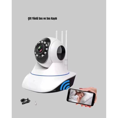 Akıllı Ip Güvenlik Kamerası – 1080p Hd, Gece Görüşlü, Hareket Algılamalı