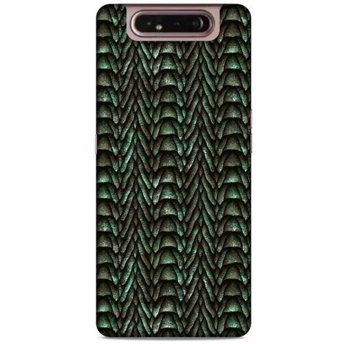 Samsung Galaxy A80 Kılıf Dragons (9) Kılıf Ejderha Cilt Açık Yeşil