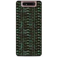 Samsung Galaxy A80 Kılıf Dragons (9) Kılıf Ejderha Cilt Açık Yeşil