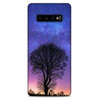 Lopard Samsung Galaxy S10 Plus Uyumlu Kılıf Gece'S (29) Arka Koruma Kılıfı Ağaç