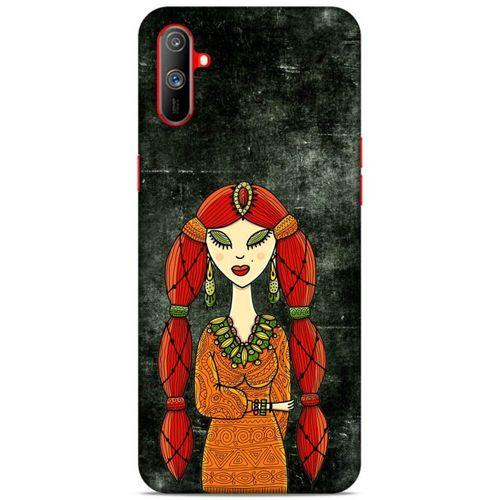Lopard Oppo Realme C3 Uyumlu Kılıf Sürreal Yüzler ♀ (36) Glitter Kılıf Desenli