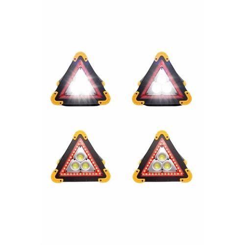 Solar Şarjlı Çok Fonksiyonlu Reflektör Işıklı Ikaz Lambası Acil Durum Reflektörü Acil Durum Uyarı Lambası