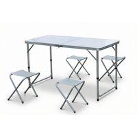 4 Sandalyeli Katlanabilir Masa Seti