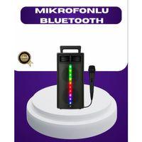 Bluetooth Işıklı Hoparlör – 2x5w Güç | Usb + Tf Kart + Fm Radyo | Siyah Renk